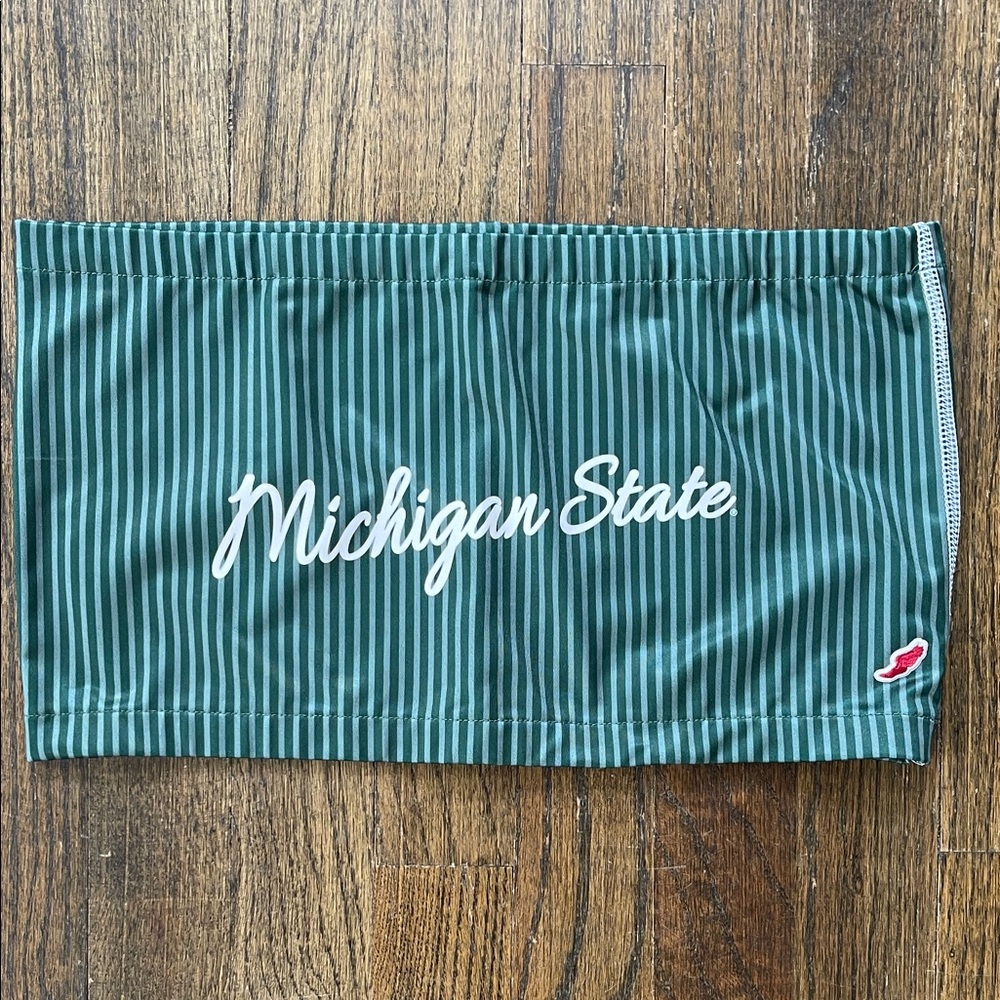 League Teal Pinstripe Women's Tube Top